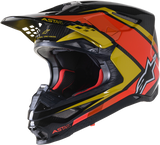 ALPINESTARS Supertech M10 Helmet - Meta 2 - MIPS® - Black/Yellow/Orange - Large 8300422-1549-LG