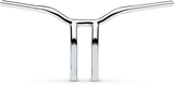 LA CHOPPERS Handlebar - Kage Fighter - One Piece - Bent - 12" - Chrome LA-7338-12