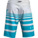 SLIPPERY Glide Board Shorts - Gray/Aqua - US 42 3230-0248