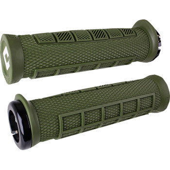 ODI Elite Pro v2.1 Grips - Lock-On - 130 mm - Army Green D33EPAG-B