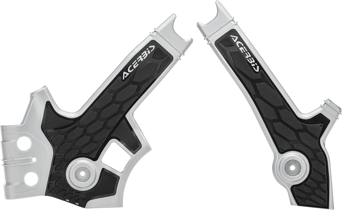 ACERBIS X-Grip Frame Guards - Silver/Black 2801931019