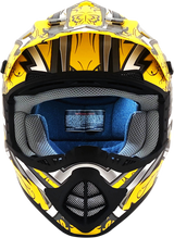 AFX FX-17 Helmet - Butterfly - Matte Yellow - Large 0110-7134