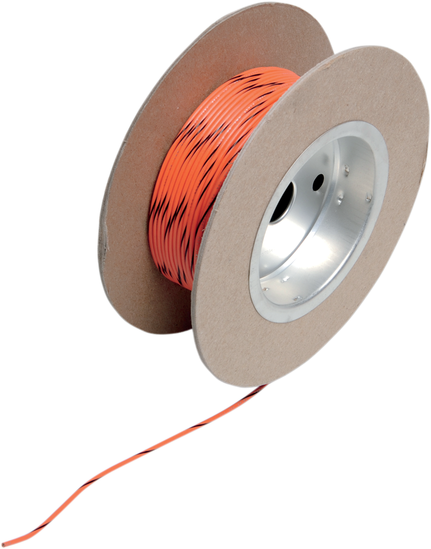 NAMZ 100' Wire Spool - 18 Gauge - Orange/Black NWR-30-100