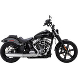 VANCE & HINES Twin Slash Slip-On Muffler - Chrome - Softail 16750