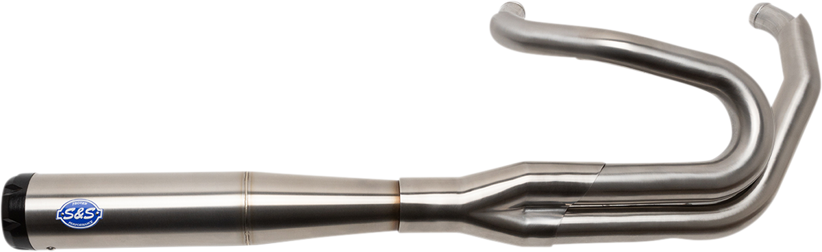 S&S CYCLE SuperStreet 2:1 50 State Exhaust System - M8 Softail - Stainless Steel 550-0996B