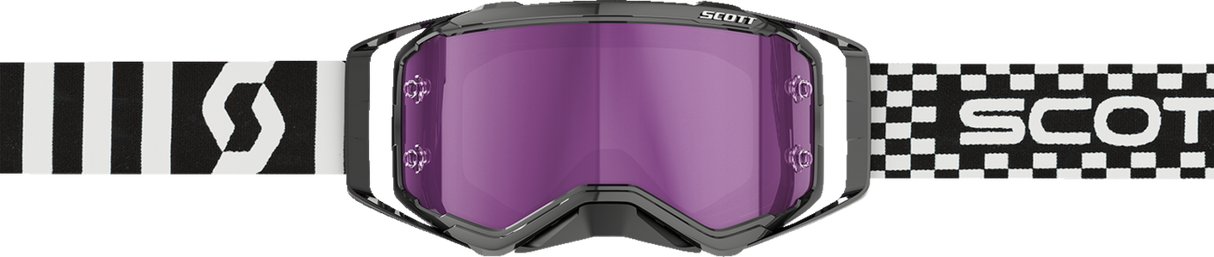 SCOTT Prospect Goggles - Racing Black/White - Purple Chrome Works 272821-7432281