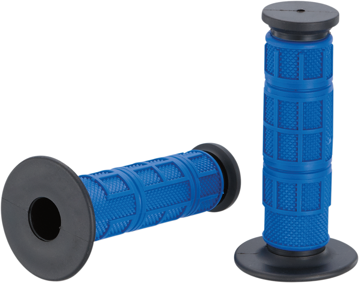 MOOSE RACING Grips - Qualifier - Full Waffle - Blue MG-11-UBM