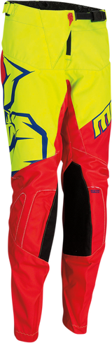 MOOSE RACING Youth Qualifier Pants - Red/Yellow/Blue - 22 2903-1967