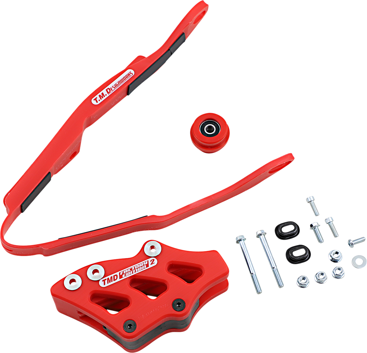 T.M. DESIGNWORKS Chain Slider/Slider - Honda - Red HCP-H07-RD