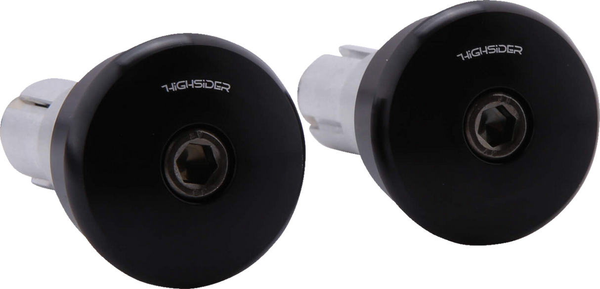 HIGHSIDER Bar End Weights - Curve - Black 161-015