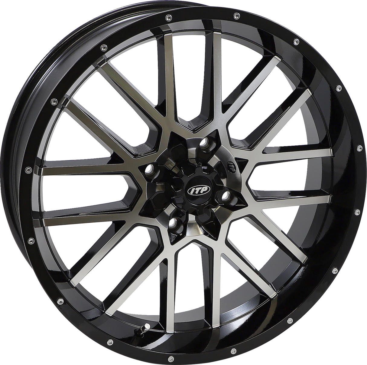 ITP Wheel - Hurricane - Front/Rear - Black Machined - 20x6.5 - 4/137 - 4+2.5 (+10 mm) 2022517546B