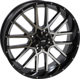 ITP Wheel - Hurricane - Front/Rear - Black Machined - 20x6.5 - 4/137 - 4+2.5 (+10 mm) 2022517546B