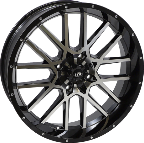 ITP Wheel - Hurricane - Front/Rear - Black Machined - 20x6.5 - 4/137 - 4+2.5 (+10 mm) 2022517546B