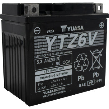 YUASA Battery - YTZ6V vYUAM726ZS