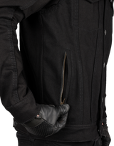 THRASHIN SUPPLY CO. Highway v2 Denim Riding Jacket - Black - Large TMJ-10-10