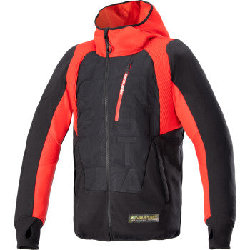 ALPINESTARS MSE Hybrid Hooded Jacket - Black/Red - XL 4201824-1463-XL