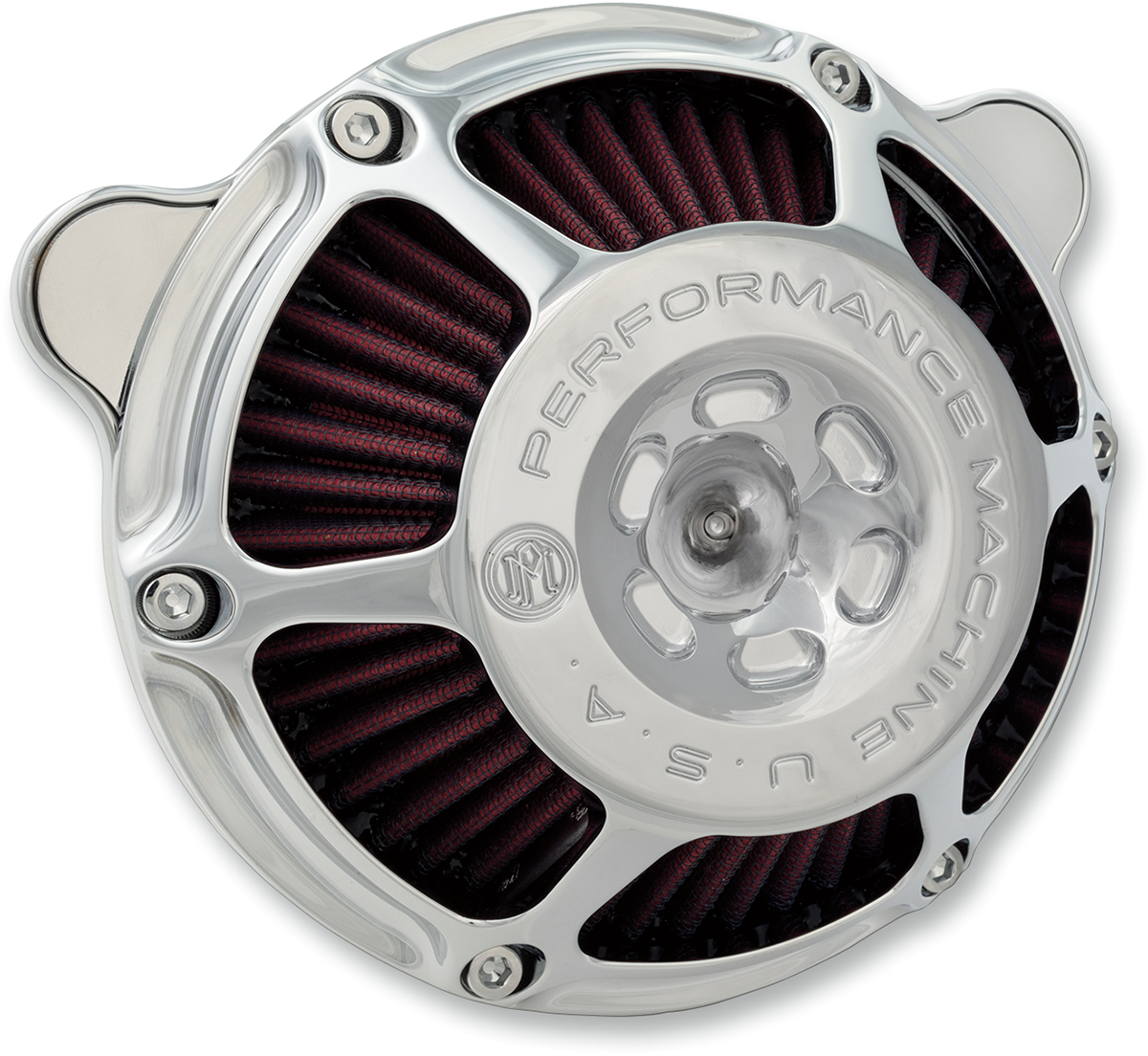 PERFORMANCE MACHINE (PM) Max HP - Air Cleaner - Chrome - M8 0206-2141-CH