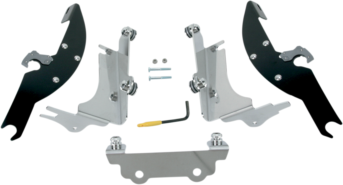 MEMPHIS SHADES Batwing Trigger Lock Mounting Kit - VN - Black MEK1924