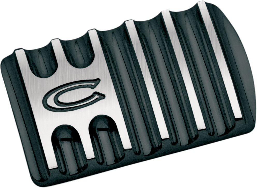 COVINGTONS Brake Pedal - Finned - Black C1042-B