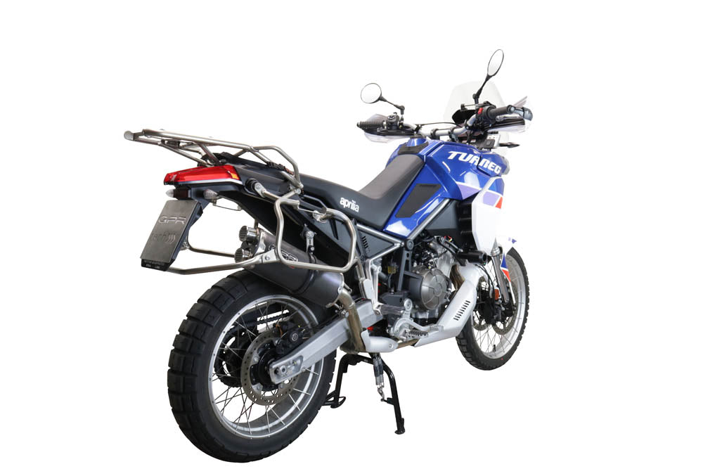 Aprilia Tuareg 660 2021-2024 Exhaust GPR Slip-on Dual Poppy