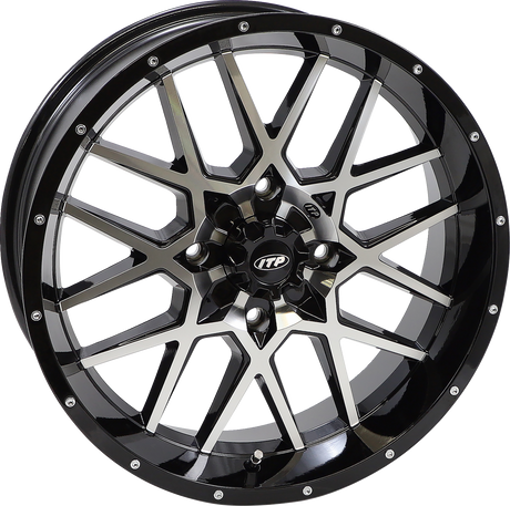 ITP Wheel - Hurricane - Front/Rear - Black Machined - 18x6.5 - 4/156 - 4+2.5 (+10 mm) 1822516546B