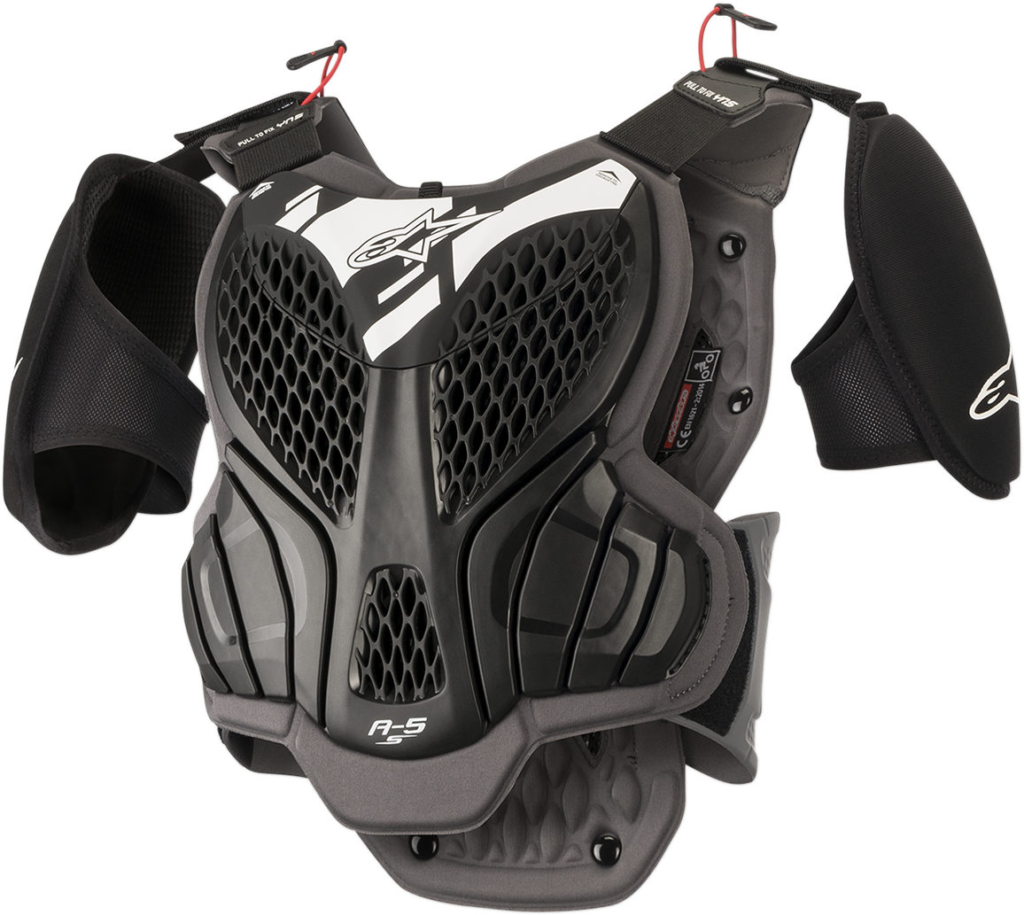 ALPINESTARS Youth A-5s Body Armor - Black/Gray - L/XL 6740518-105-LXL