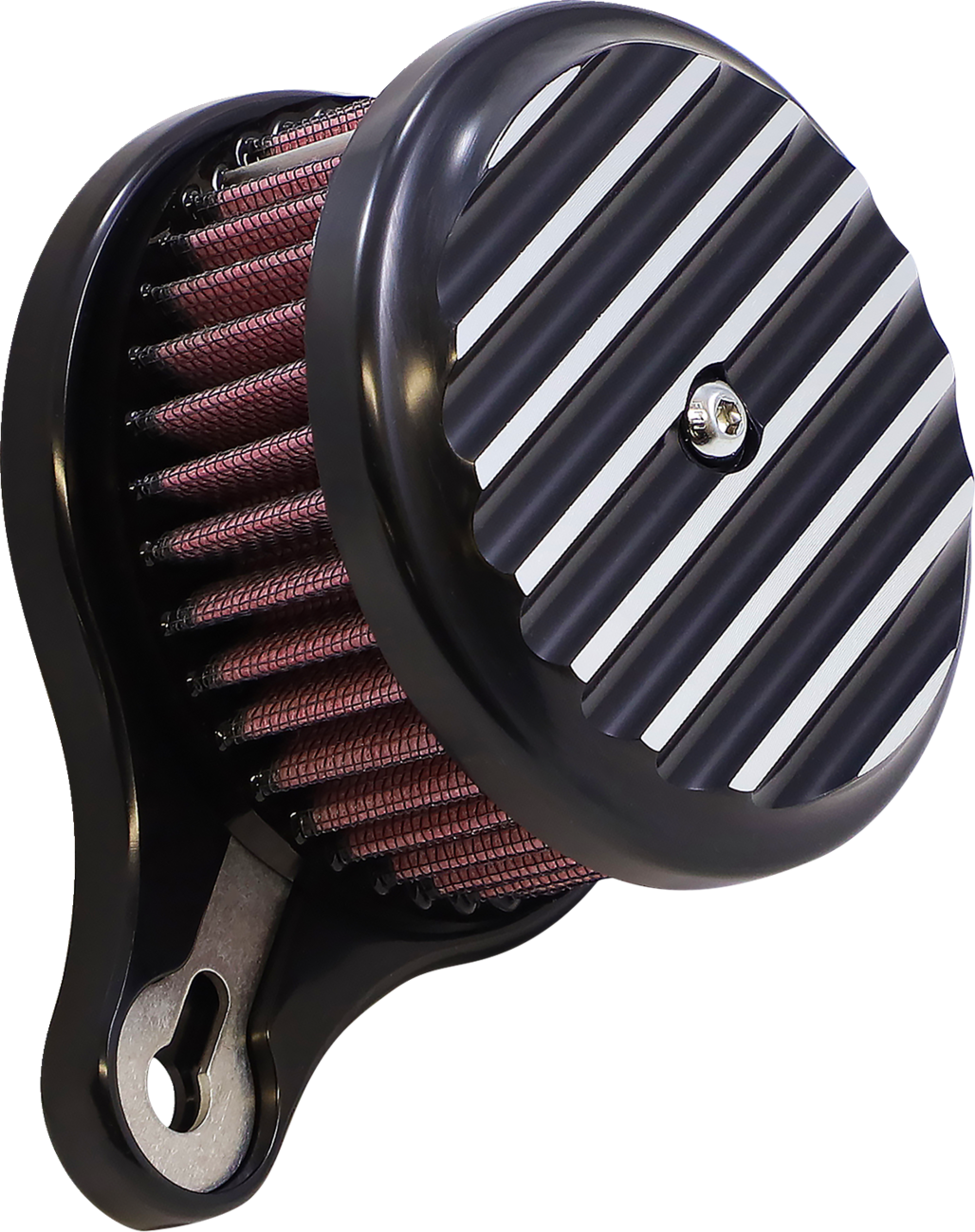 JOKER MACHINE Air Cleaner - Fin - Black - Twin Cam 02-142B