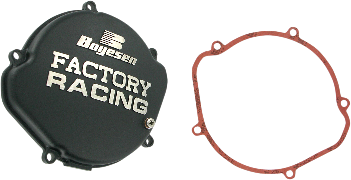 BOYESEN Clutch Cover - Black - CR125 CC01AB