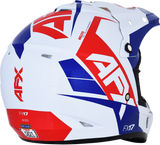 AFX FX-17 Helmet - Aced - Red/White/Blue - Large 0110-6481