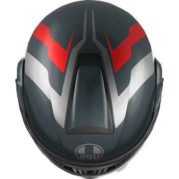 AGV Streetmodular Helmet - Resia - Matte Gray/Silver/Red - XL 2118296002006XL