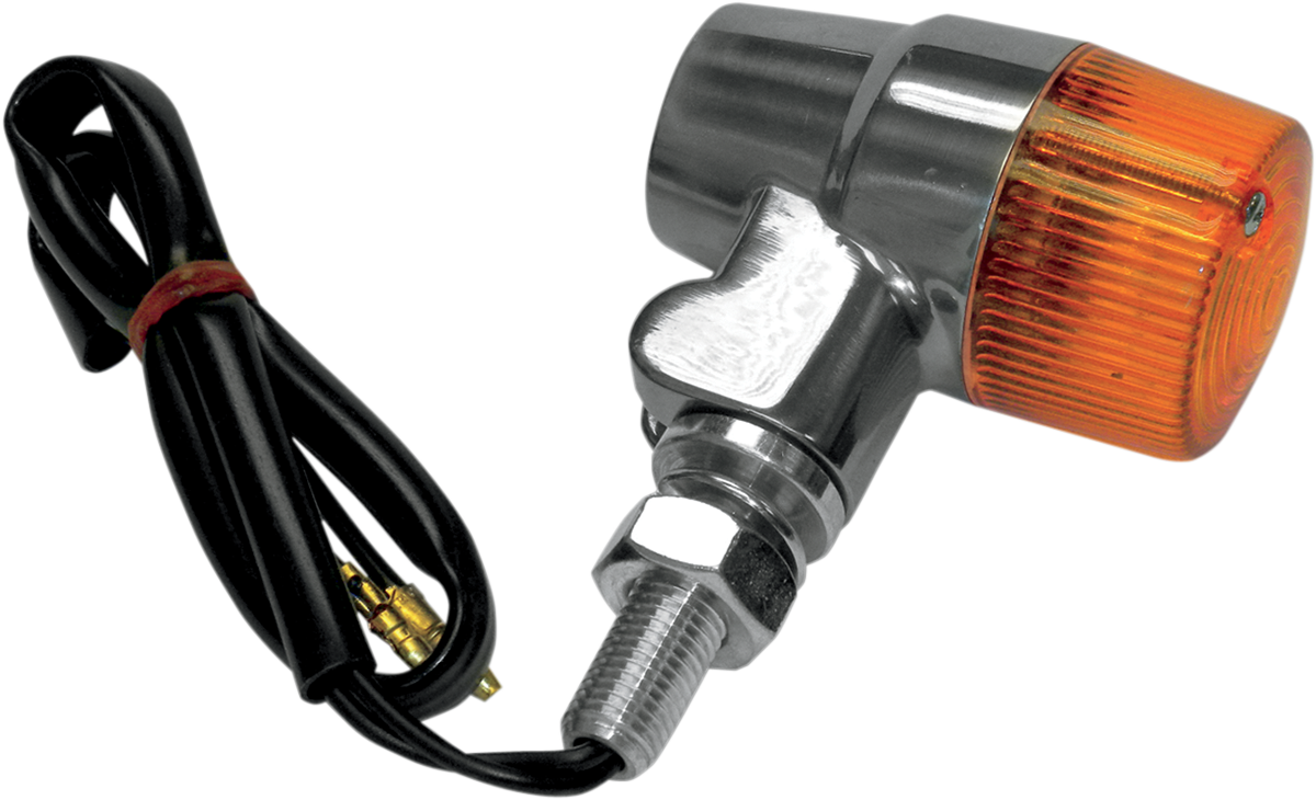 K&S TECHNOLOGIES Marker Light - Dual Filament - Amber/Aluminum 25-8603