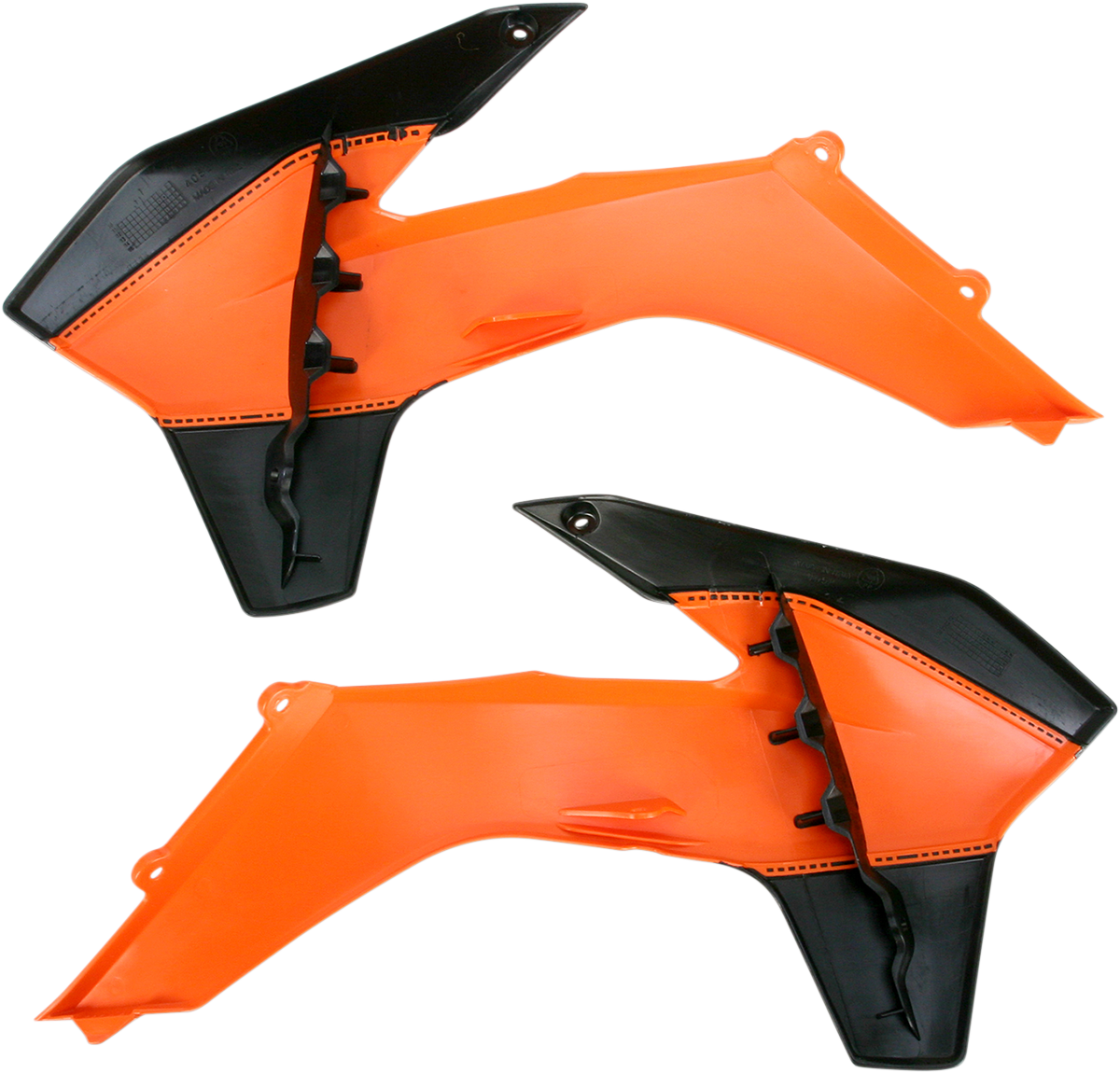 ACERBIS Radiator Shrouds - Orange/Black 2314251008