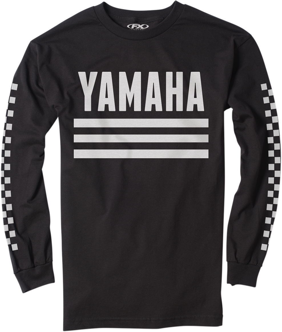 FACTORY EFFEX Yamaha Racer Long-Sleeve T-Shirt - Black - Medium 23-87212