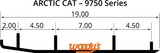 WOODY'S Ace Flat-Top Carbide Runners - 8" AA8-9750