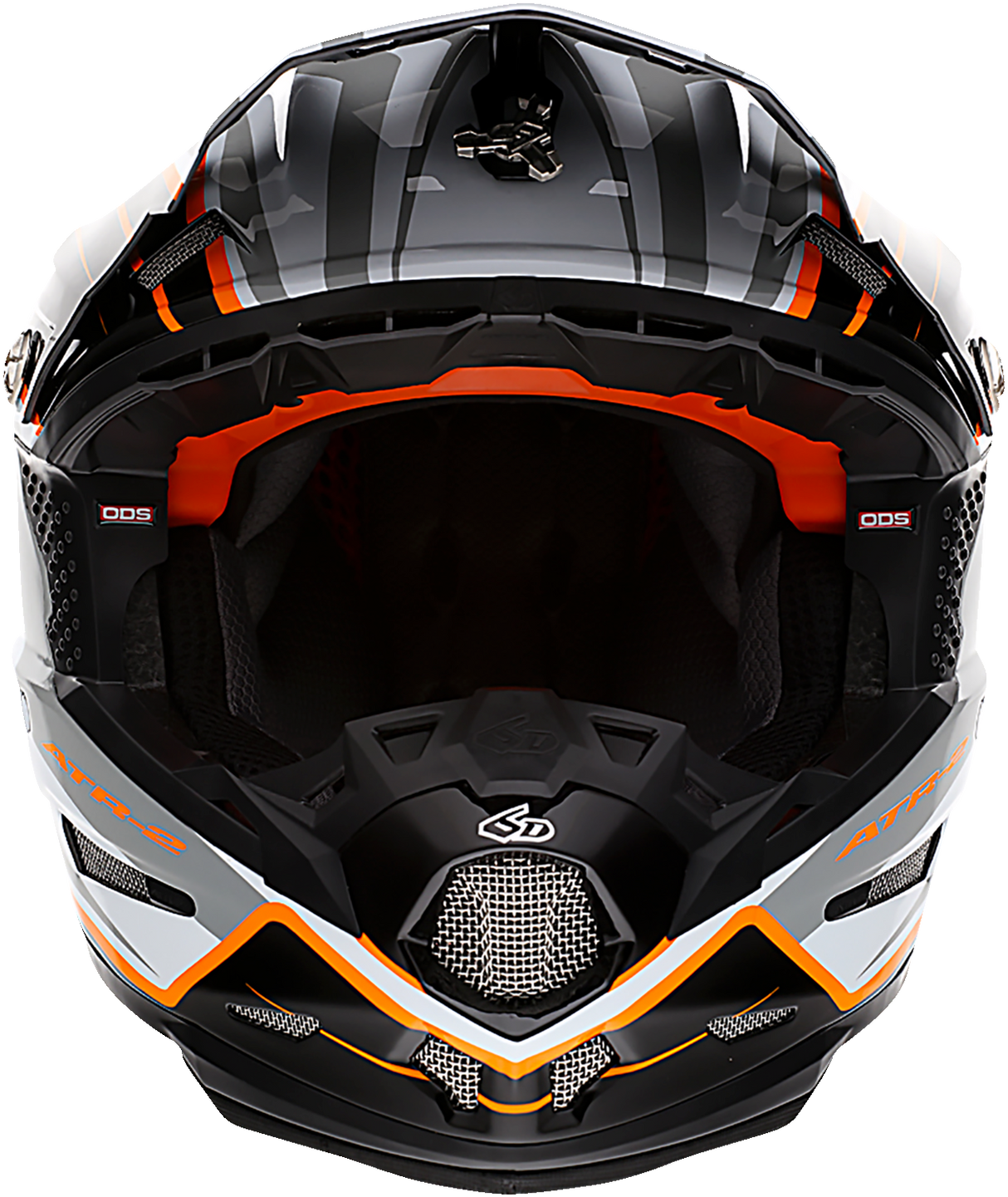 6D ATR-2 Helmet - Phase - White/Orange - Medium 12-2826