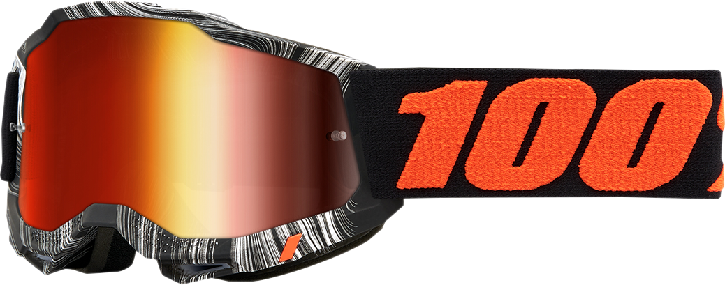 100% Youth Accuri 2 Goggles - Geospace - Red Mirror 50025-00004