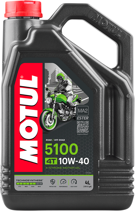 MOTUL 5100 4T Synthetic Blend Oil - 10W-40 - 4L 104068