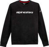 ALPINESTARS Linear Crew Fleece - Black/White - 2XL 12125132410202X