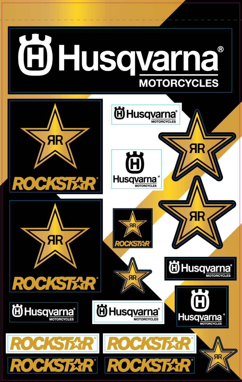 D'COR VISUALS Decal Sheet - Husqvarna Racing 40-70-101