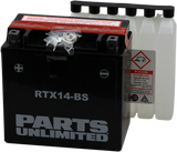 Parts Unlimited Agm Battery - Rtx14-Bs .69 L Ctx14-Bs