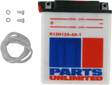 Parts Unlimited Conventional Battery 12n12a-4a-1