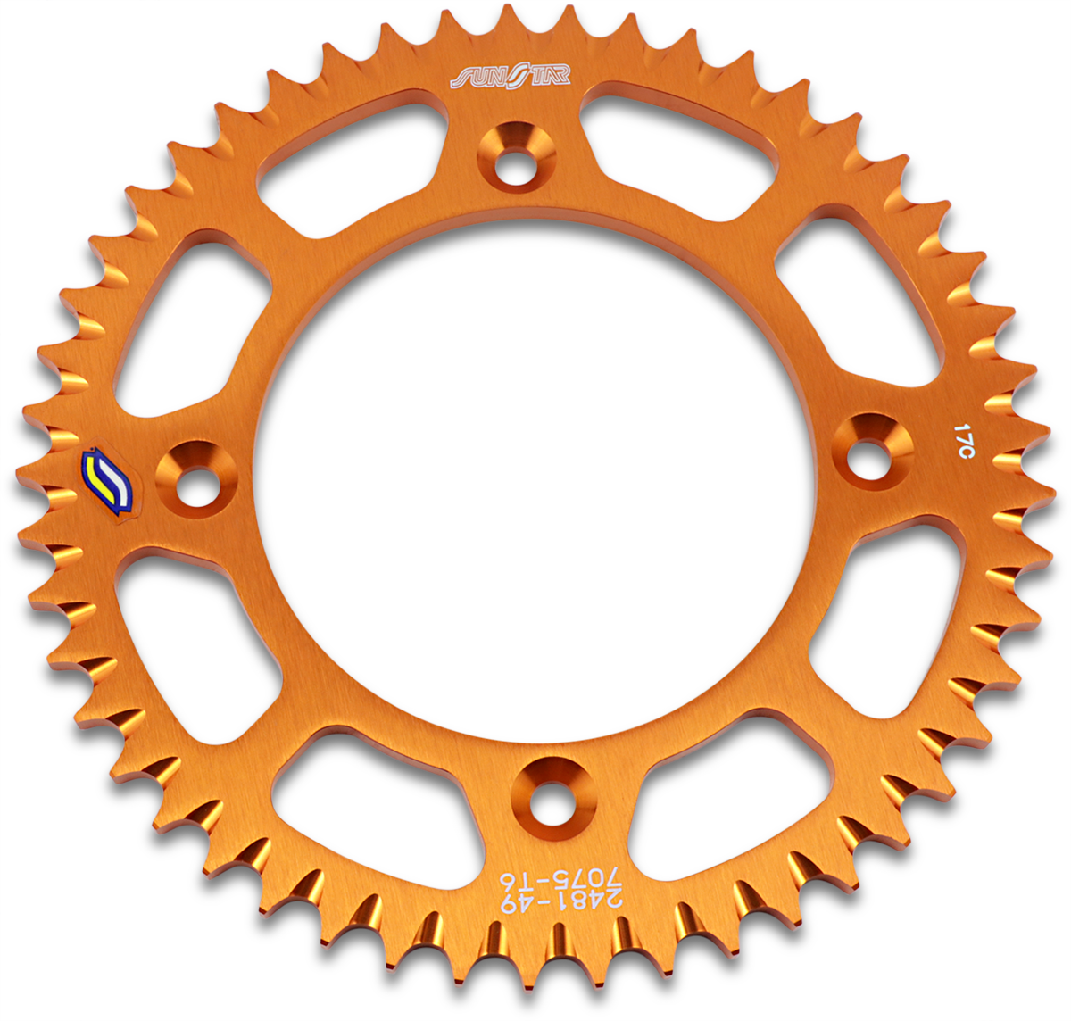 SUNSTAR SPROCKETS Rear Sprocket - 49 Tooth - Gas Gas/Husqvarna/KTM - Orange 5-248149OR