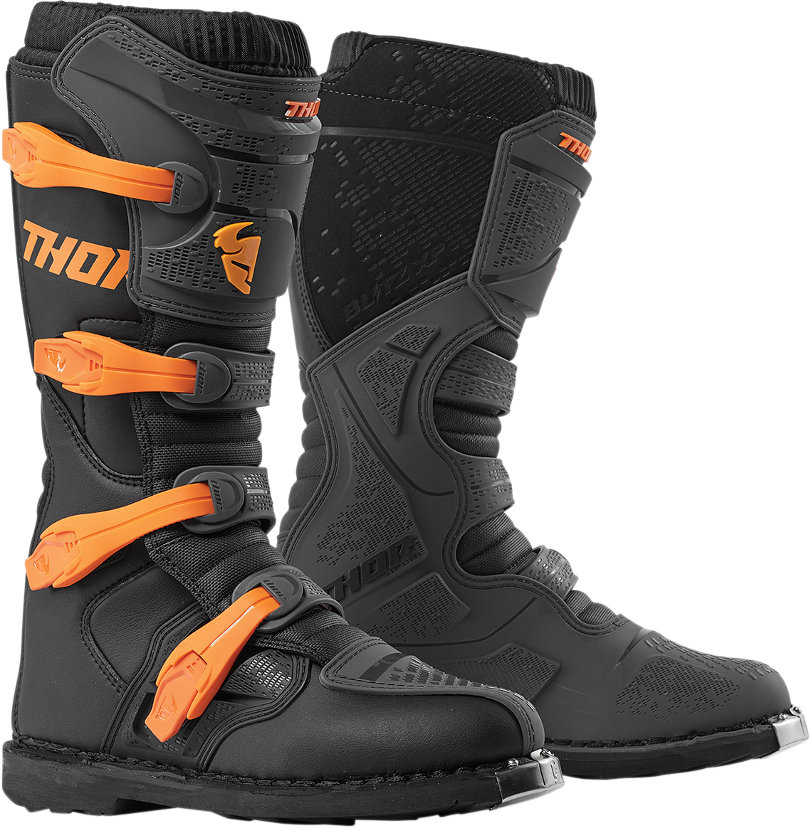 THOR Blitz XP Boots - Charcoal/Orange - Size 14 3410-2207