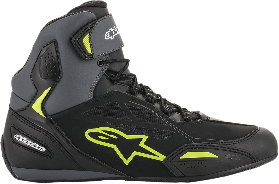 ALPINESTARS Faster-3 Drystar® Shoes - Black/Gray/Yellow - US 7 2540719175-7