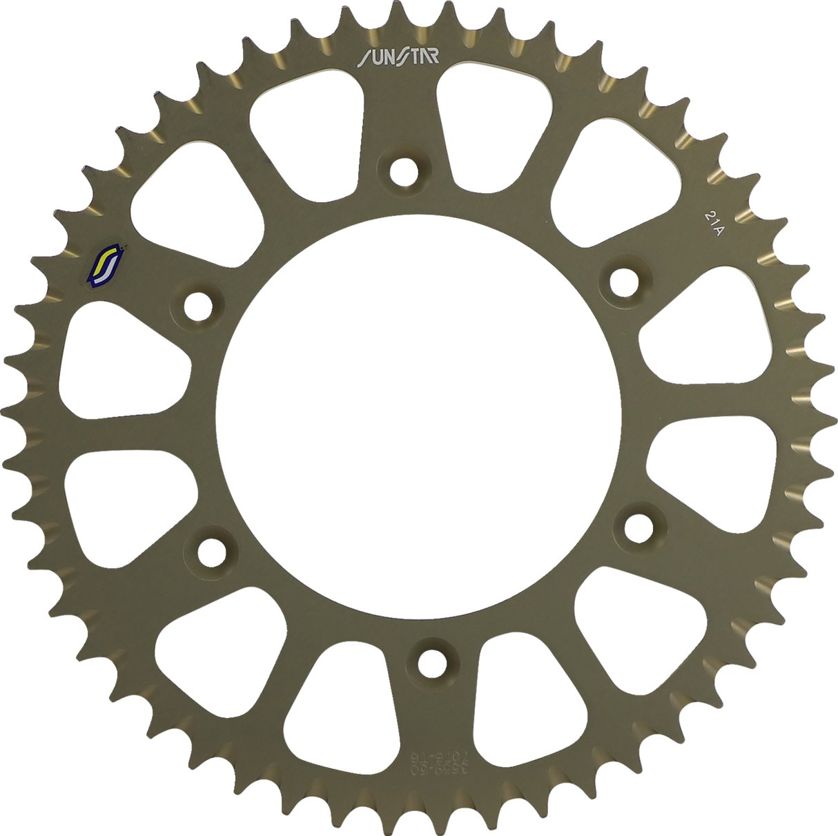 SUNSTAR SPROCKETS Rear Sprocket - 50 Tooth - Honda - Gold 5-355950