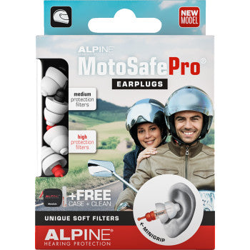 ALPINE HEARING PROTECTION MotoSafePro Ear Plugs - 6 Pack 111.23.112
