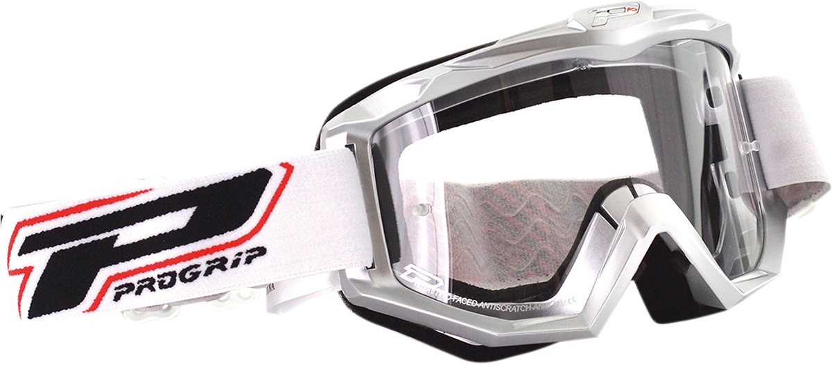 PRO GRIP 3201 Raceline Goggles - Silver PZ3201AG