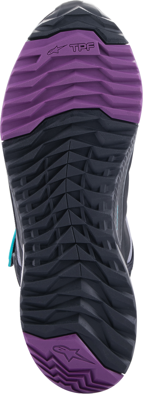 ALPINESTARS Stella CR-X Drystar® Shoes - Black/Gray/Teal/Purple - US 5 261152313705