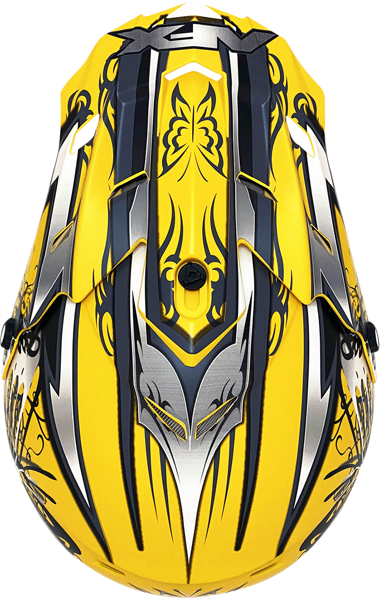 AFX FX-17Y Helmet - Butterfly - Matte Yellow - Large 0111-1395