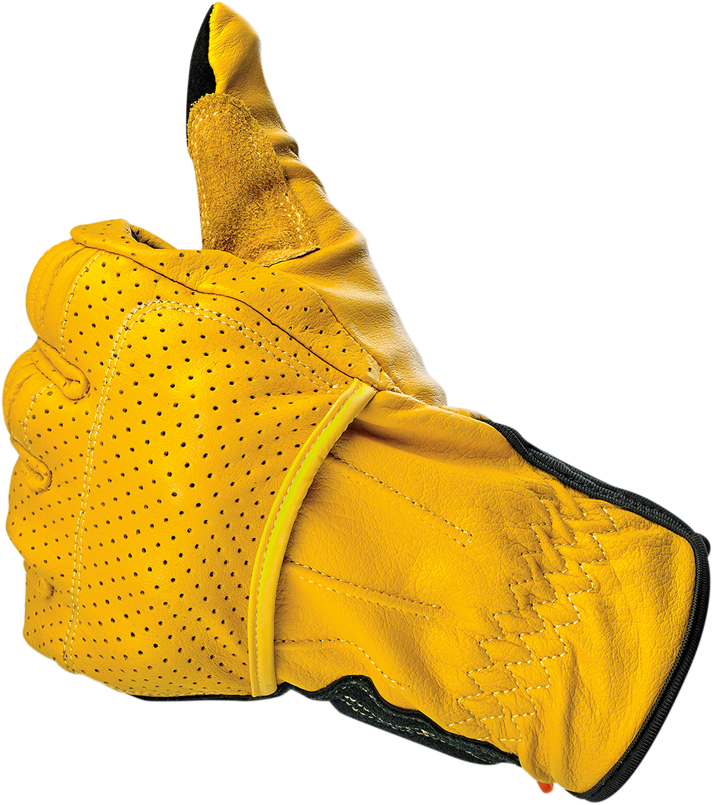 BILTWELL Borrego Gloves - Gold/Black - XS 1506-0701-301